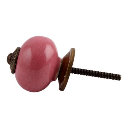 Dark Pink Antique Fitting Ceramic Drawer Knob
